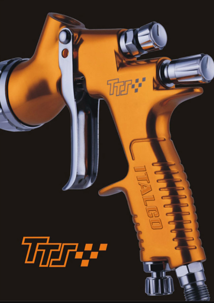 Auarita TTS TE20 1.3mm nozzle Spray Gun HVLP Gravitasi HVLP dengan Airbrush Spray 600ml