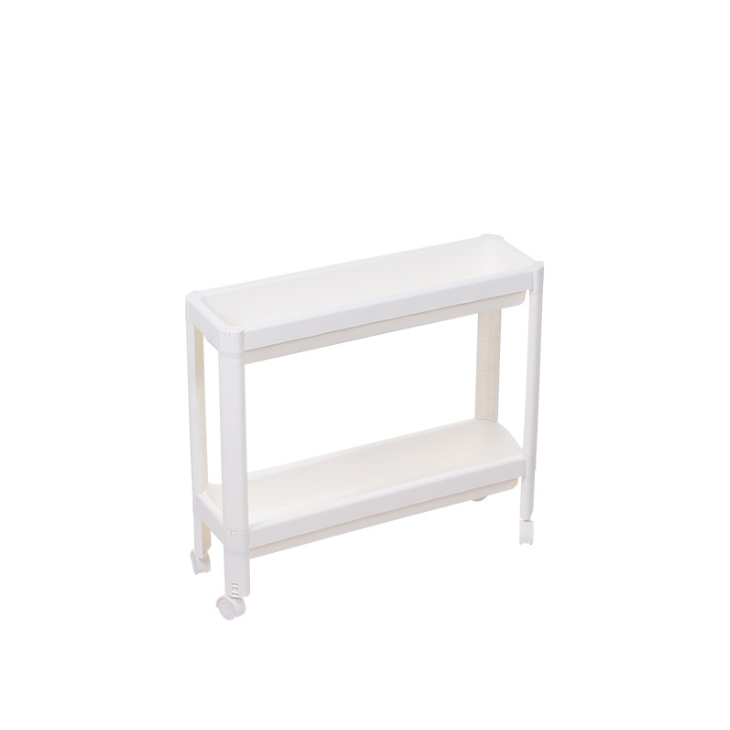 2023 Bathroom Kitchen Organizer Narrow Plastic Shelves Storage Rack