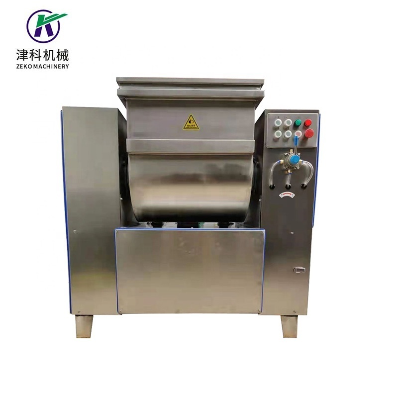 Industrial vacuum dough mixer for making bread