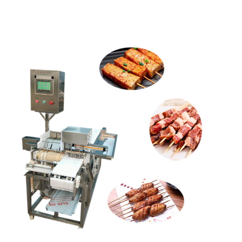 Mutton threading machine beef kebab string machine Lamb skewer wearing machine