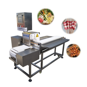 Industrial Mutton Skewers Meat Maker Meat Wearing String Machine Meat Souvlaki Skewer Machine