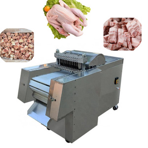 Automatic chicken and fish cutting machine for whole chicken block cubes cutter frozen fish chopping