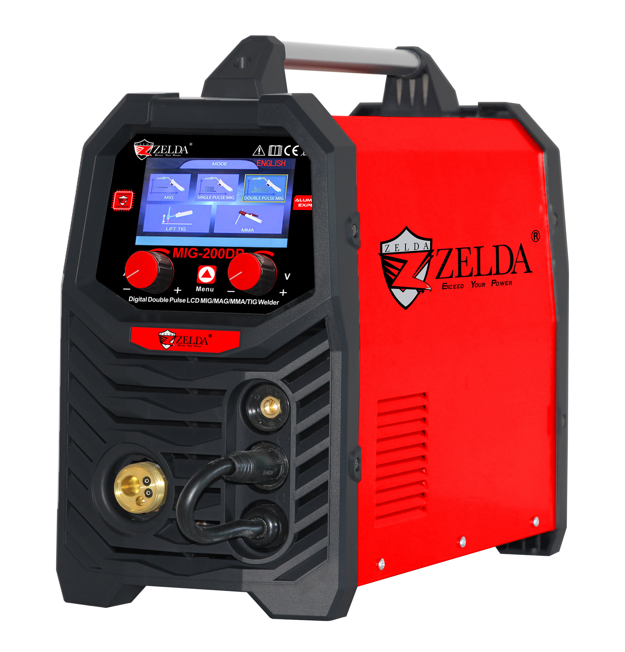 Hot Selling 200DP Pulse MIG Aluminum Arc Welding Machine Portable