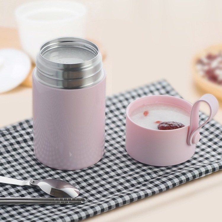 Wholesale New Arrival 550ml Stainless Steel Lunch Box Vacuum Insulated Food Double Layer Braised Beaker