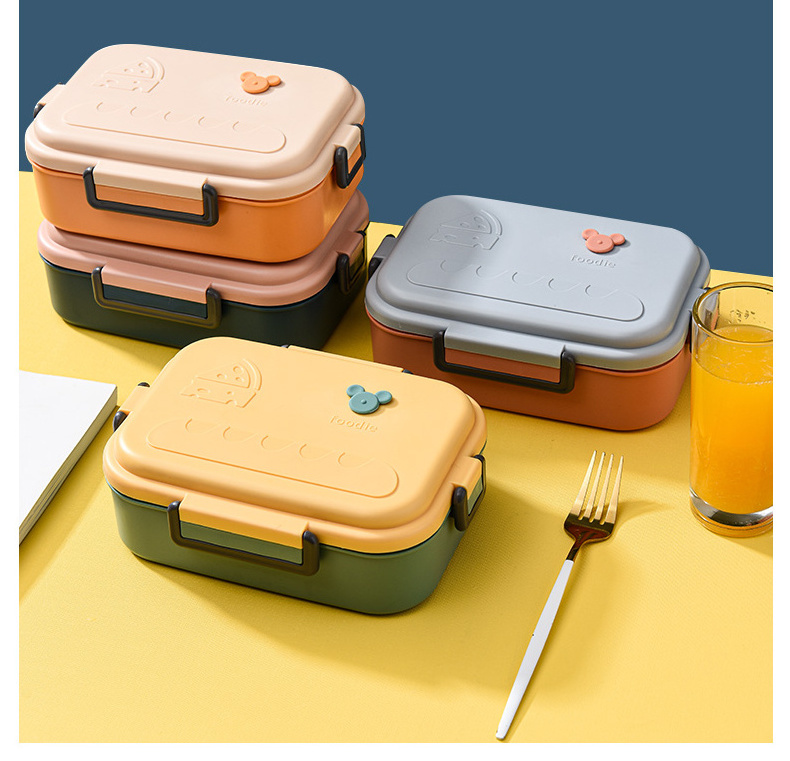 Thermal lunch box bento box for kids lunch insulated school set kids bento plastic stainless steel lunch box