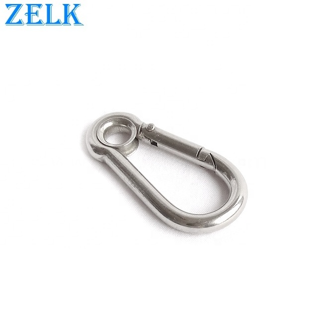 Rigging Hardware Stainless Steel Spring Hook With Eyelet