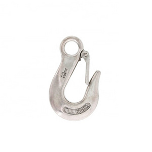 Rigging Hardware Lifting Hook Stainless Steel Eye Slip Hook With Safety Latch