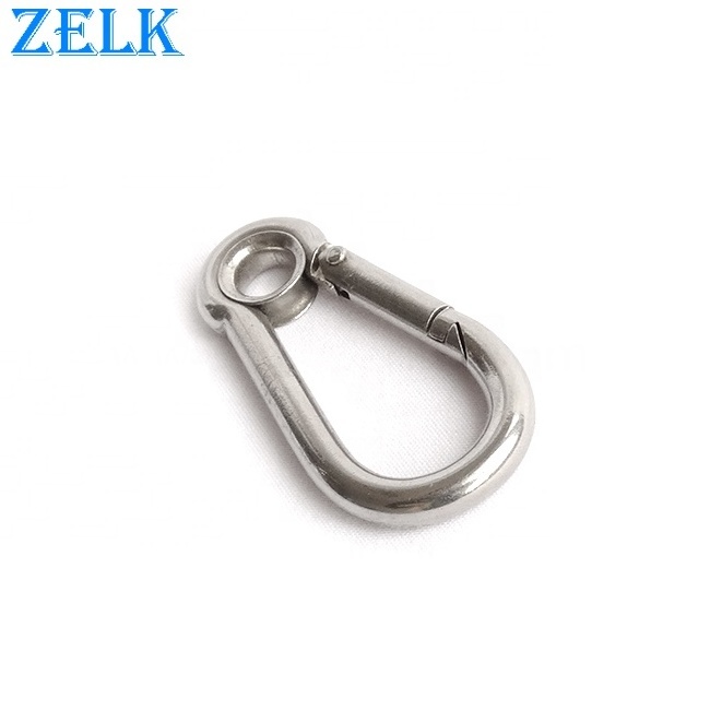 Rigging Hardware Stainless Steel Spring Hook With Eyelet