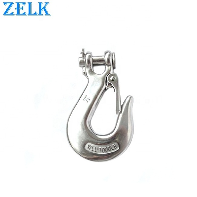 Rigging Hardware Stainless Steel Clevis Slip Hook With Safety Latch