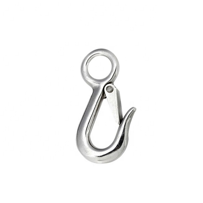 Rigging Hardware Marine Hardware Stainless Steel Eye Snap Hook With Safety Latch