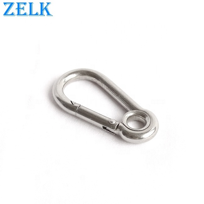 Rigging Hardware Stainless Steel Spring Hook With Eyelet