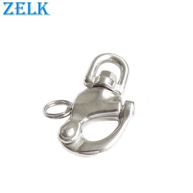 Marine Hardware High Polished Stainless Steel Eye Swivel Snap Shackle