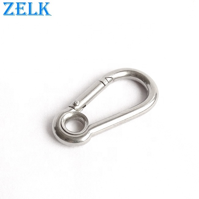 Rigging Hardware Stainless Steel Spring Hook With Eyelet