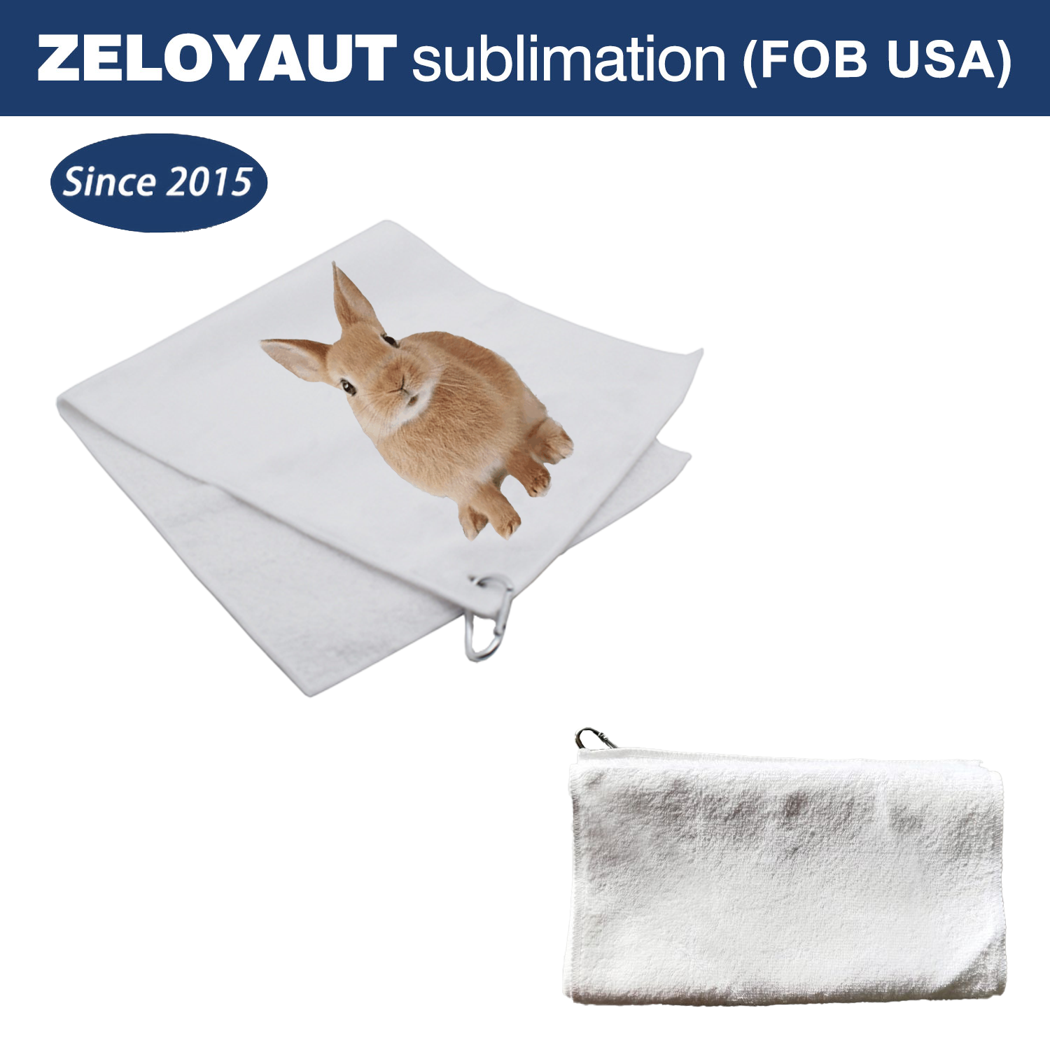 ZELOYAUT Microfiber Towels Sublimation Golf Bath Towel Blanks  For Sports,Wholesale Custom Design Logo Printed Golf Towels