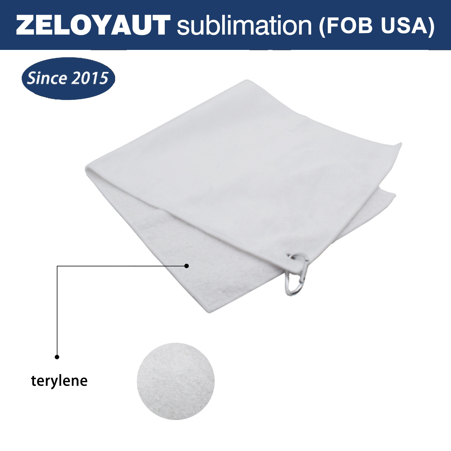 ZELOYAUT Microfiber Towels Sublimation Golf Bath Towel Blanks  For Sports,Wholesale Custom Design Logo Printed Golf Towels