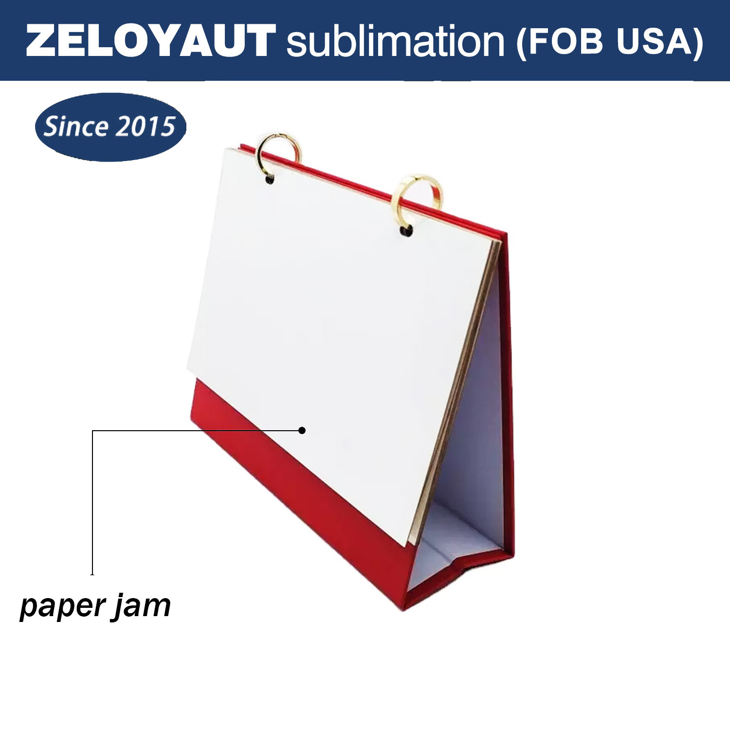 ZELOYAUT-Sublimation Custom originality individuation Calendar 2024 For Home And Office