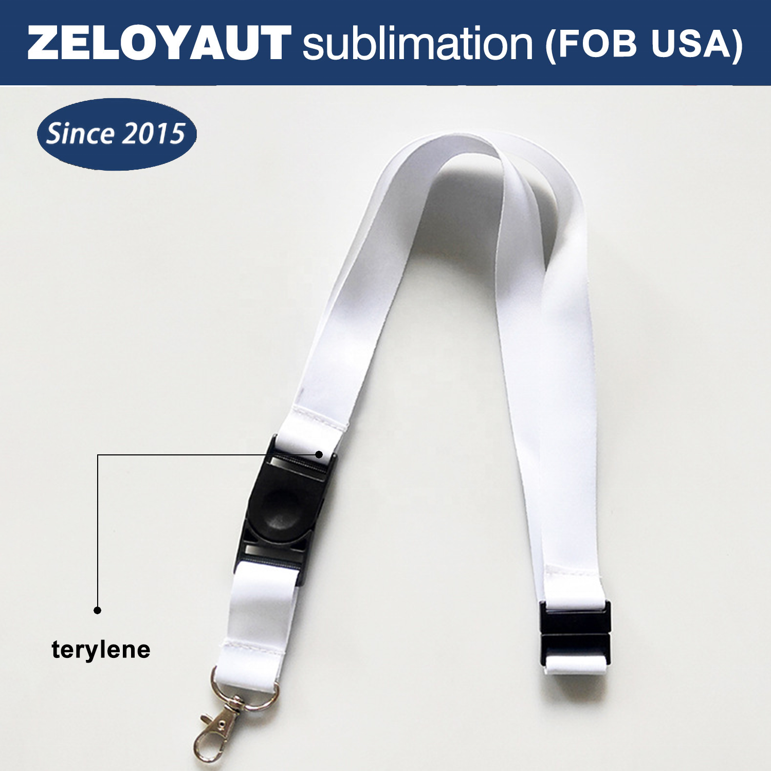 ZELOYAUT Sublimation breakaway lanyards with safety switch cheap custom printed low shipping cost high quality polyester