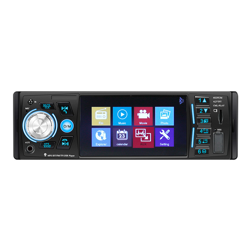 4.1 Inch Mp5 Car radio Player 1 din car stereos Auto Radio reproductor de carro Multimedia Player with USB BT FM