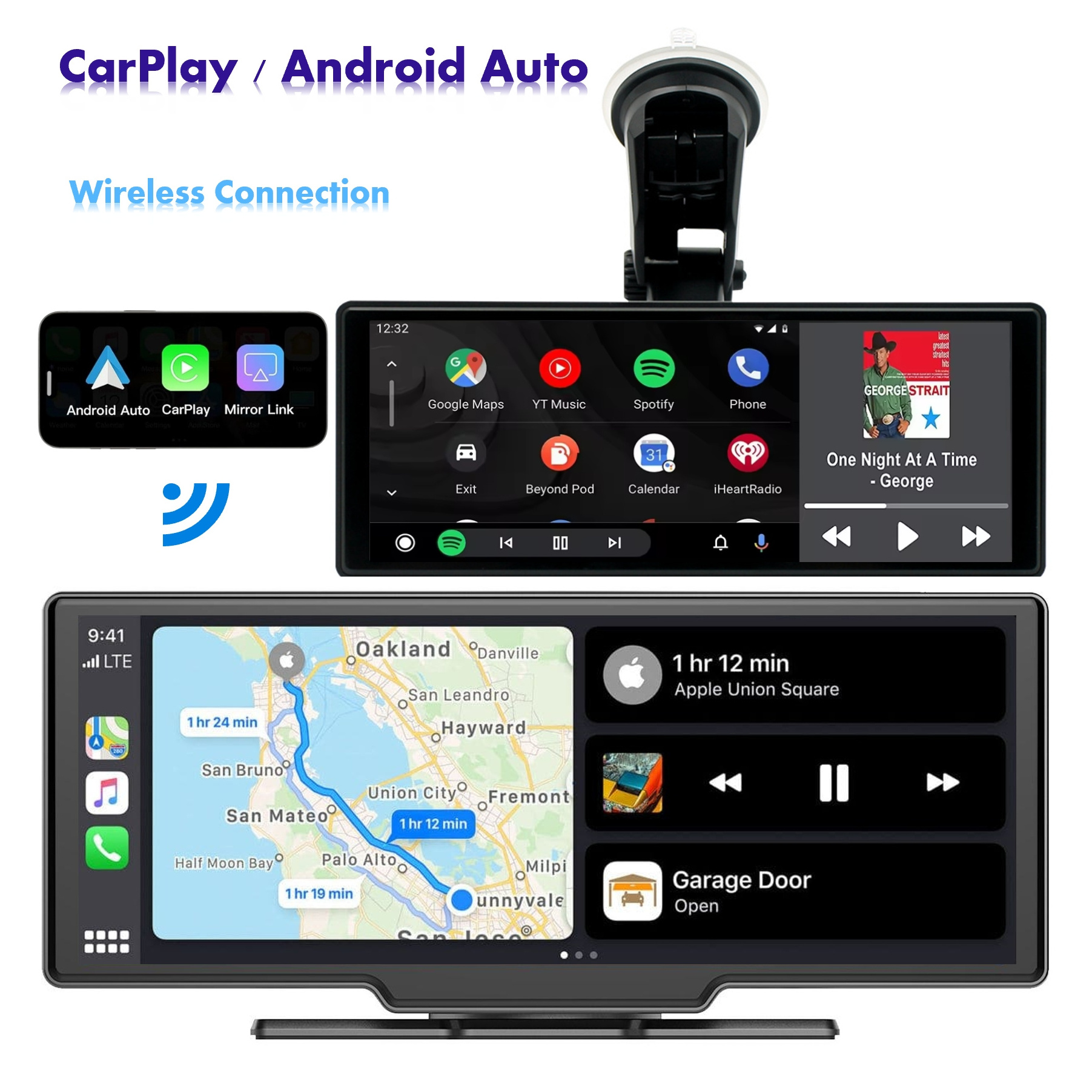 Zmecar Factory Portable Car Radio Wireless Carplay Android Auto 10.26