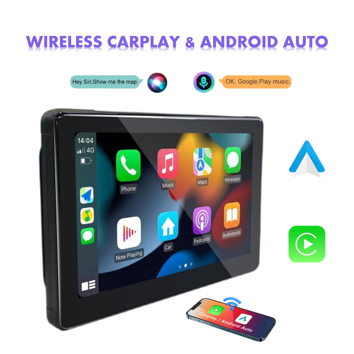 Zmecar Factory New Product Motorcycle Waterproof IP67 Carplay Screen 7