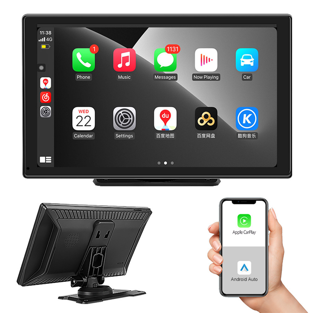 9 inch Screen MP5 Portable Smart Player Android Auto Wireless CarPlay AHD Car Stereo Autoradio BT FM USB EQ