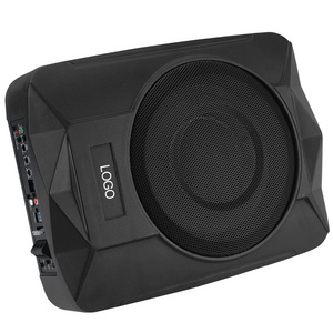 Car audio box slim underseat subwoofer bass subwoofer 10/12 inch aluminum basket sub woofer