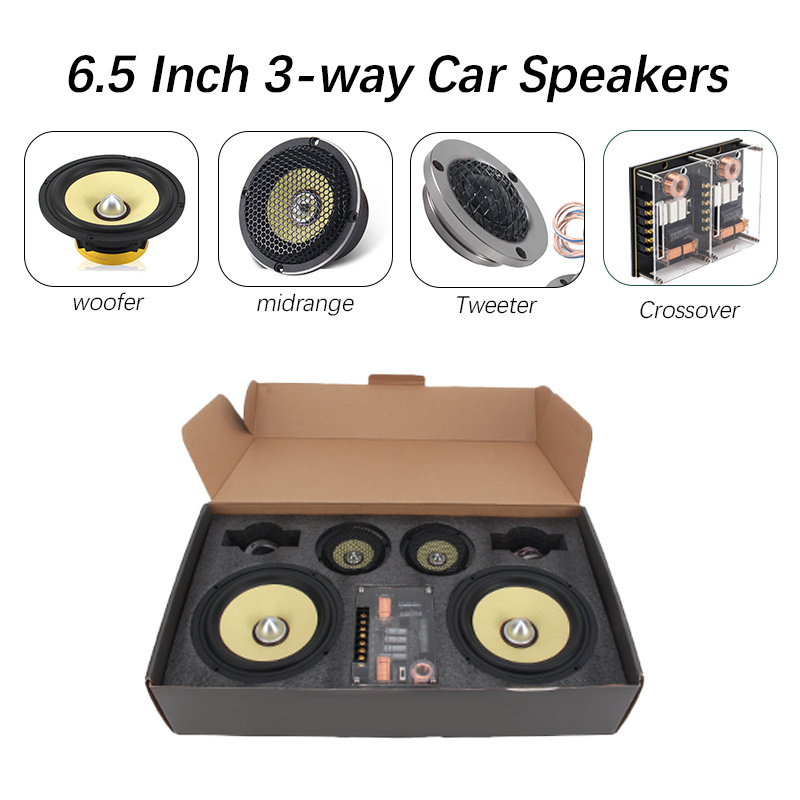 6.5 inch 3-way Component Car Speaker Speakers Car Audio For Audio Cars Speaker