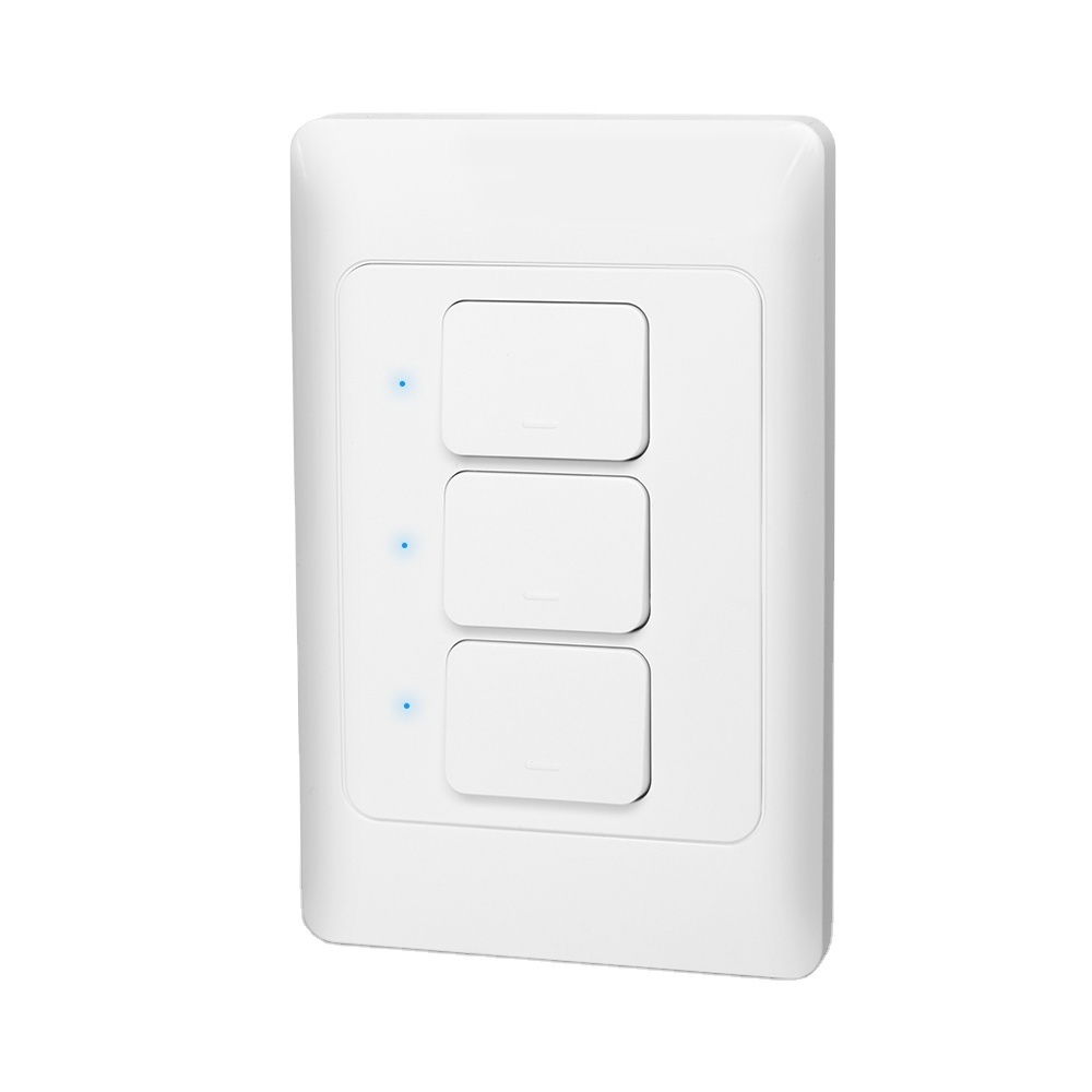 Zemismart New Design Zigbee 3.0 Push Light Switch SmartThings Control US AU Physical Wall Switches Push Button Interruptor