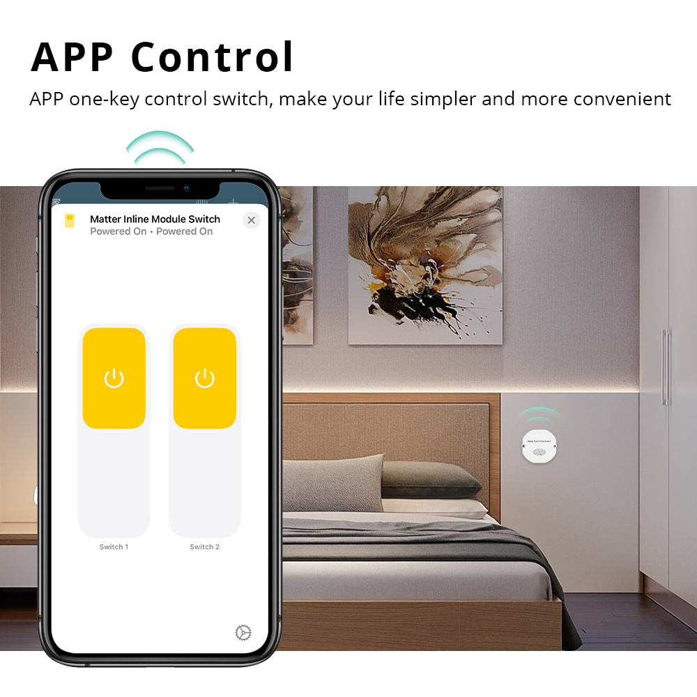 Zemismart Matter Protocol Smart Switch 2 Way Socket with Dual Control Internet of Things Device Homepop Voice Control