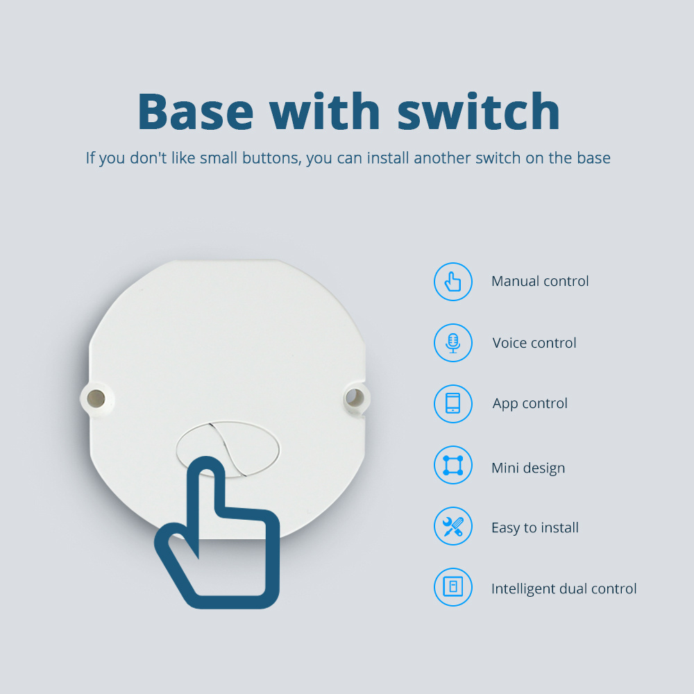 Zigbee 3.0 Light Switch with DIY Breaker Module SmartThings Hubitat APP Remote Control Home 1/2 Way Zigbee mini