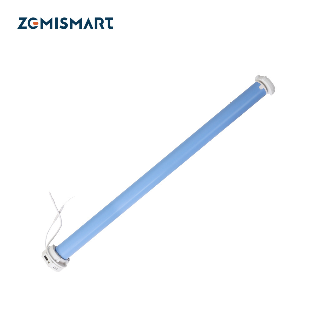 Zemismart Matter over Thread Roller Shade Rechargeable Motor  with Built-in Battery MT25B Matter Curtain Motor