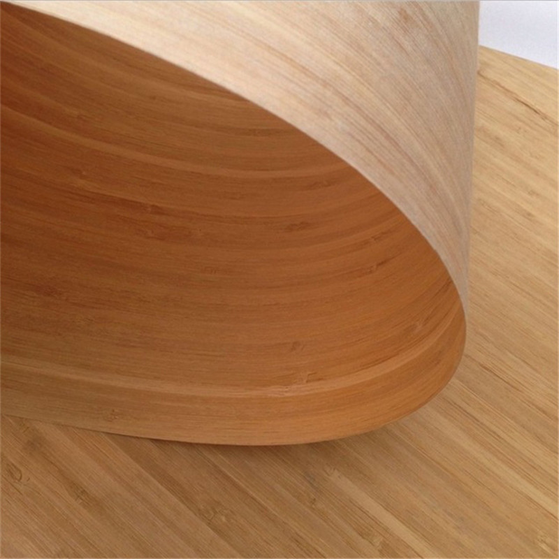 Wholesale Bamboo Veneer 0.3mm 0.6mm 0.8mm 1mm Thickness Organic Bamboo Fabric Eco-friendly for Construction Decoration