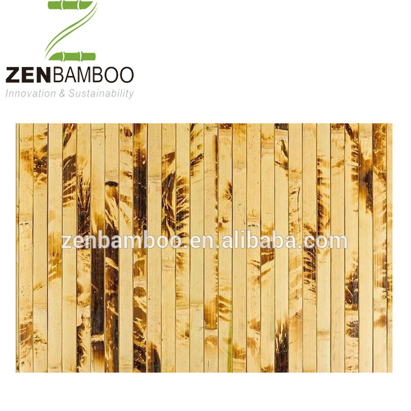 Natural bamboo tambour paneling for wall and celling