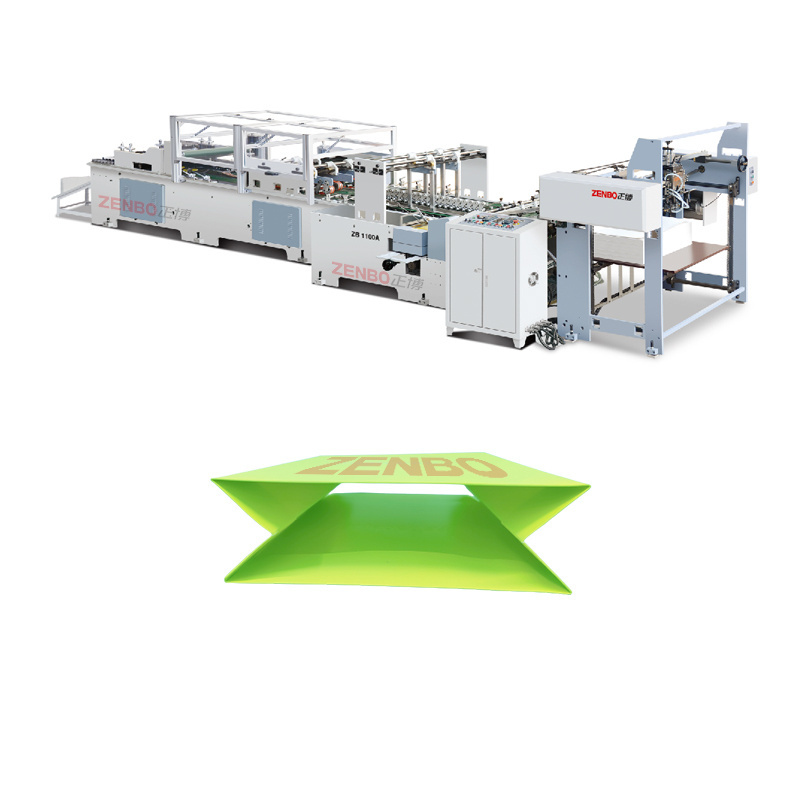 Sheet feeding bag tube forming machine semi automatic paper bag making machine ZB1100A