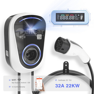 Duosida wallbox ev charger 32A 22kw 380V ev fast car charging station for home using ev charger Tesla BWM BYD VINFAST