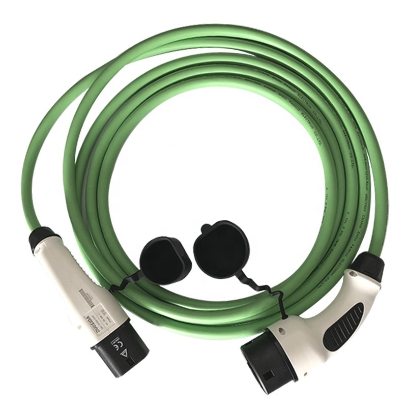 Duosida  MODE 3 electric car charger cable type 2 to type 2 connection 32A TUV certification