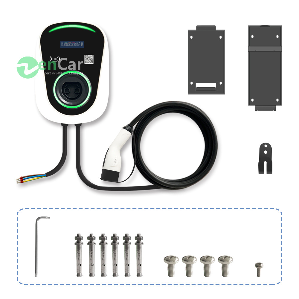 Duosida wallbox ev charger 32A 22kw 380V ev fast car charging station for home using ev charger Tesla BWM BYD VINFAST