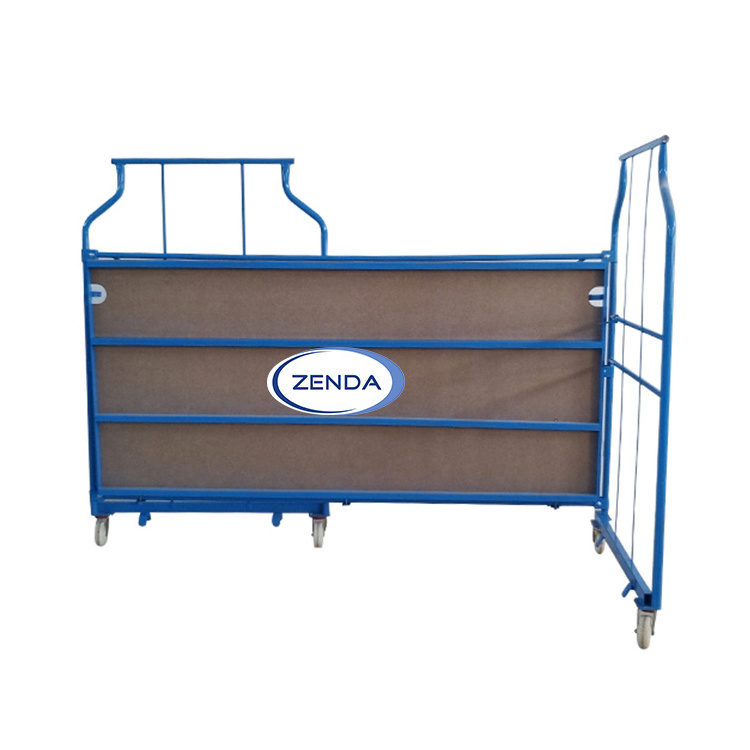 ZENDA Professional Manufacturer 500kg Bearing Capacity Warehouse Heavy Duty Foldable Furniture Trolley