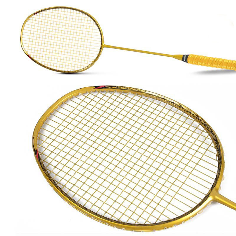 Iron alloy badminton racket adult set training racket professional racket