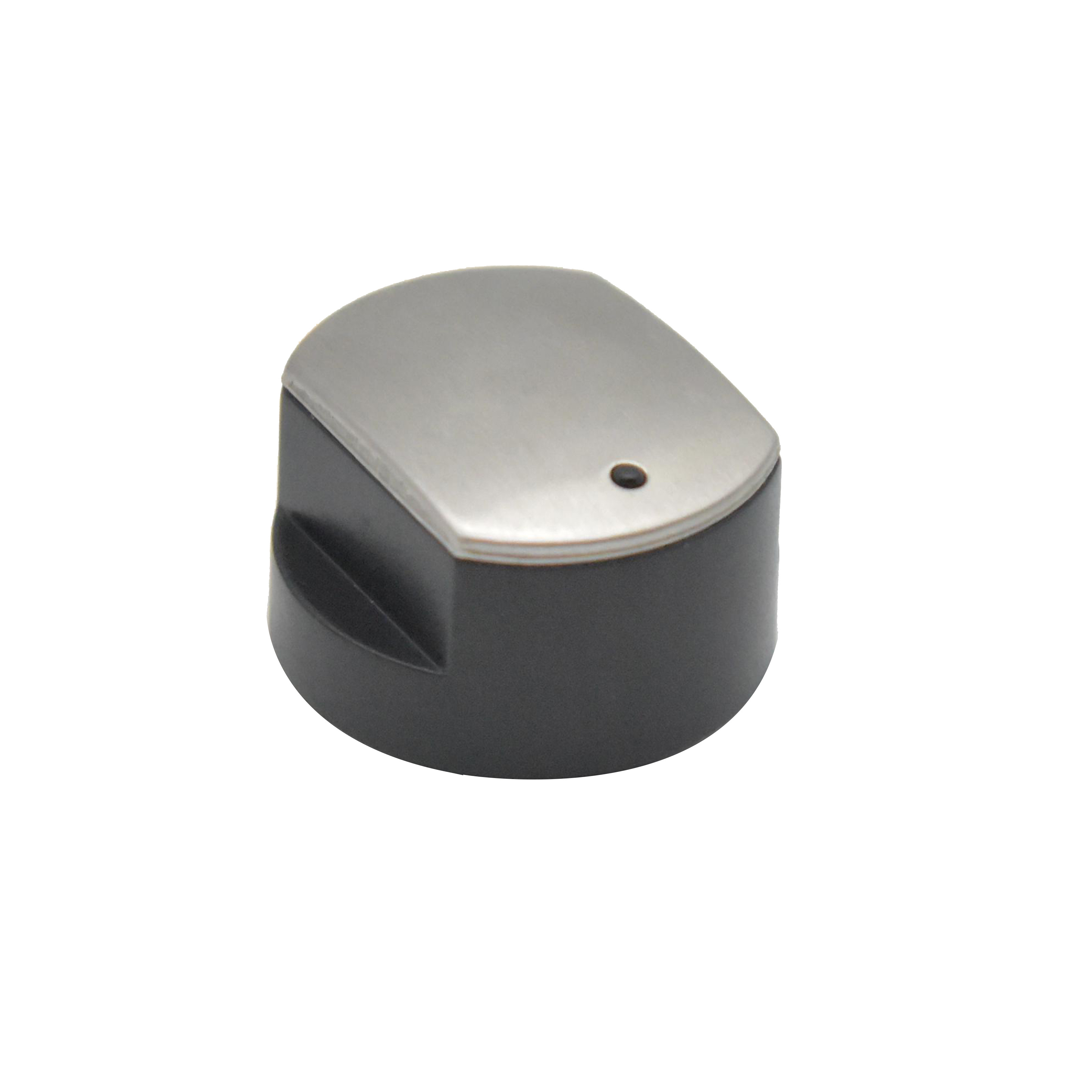 Stainless steel colored plastic control knob A is compatible with gas stove oven stove knobs