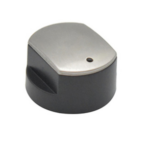 Stainless steel colored plastic control knob A is compatible with gas stove oven stove knobs