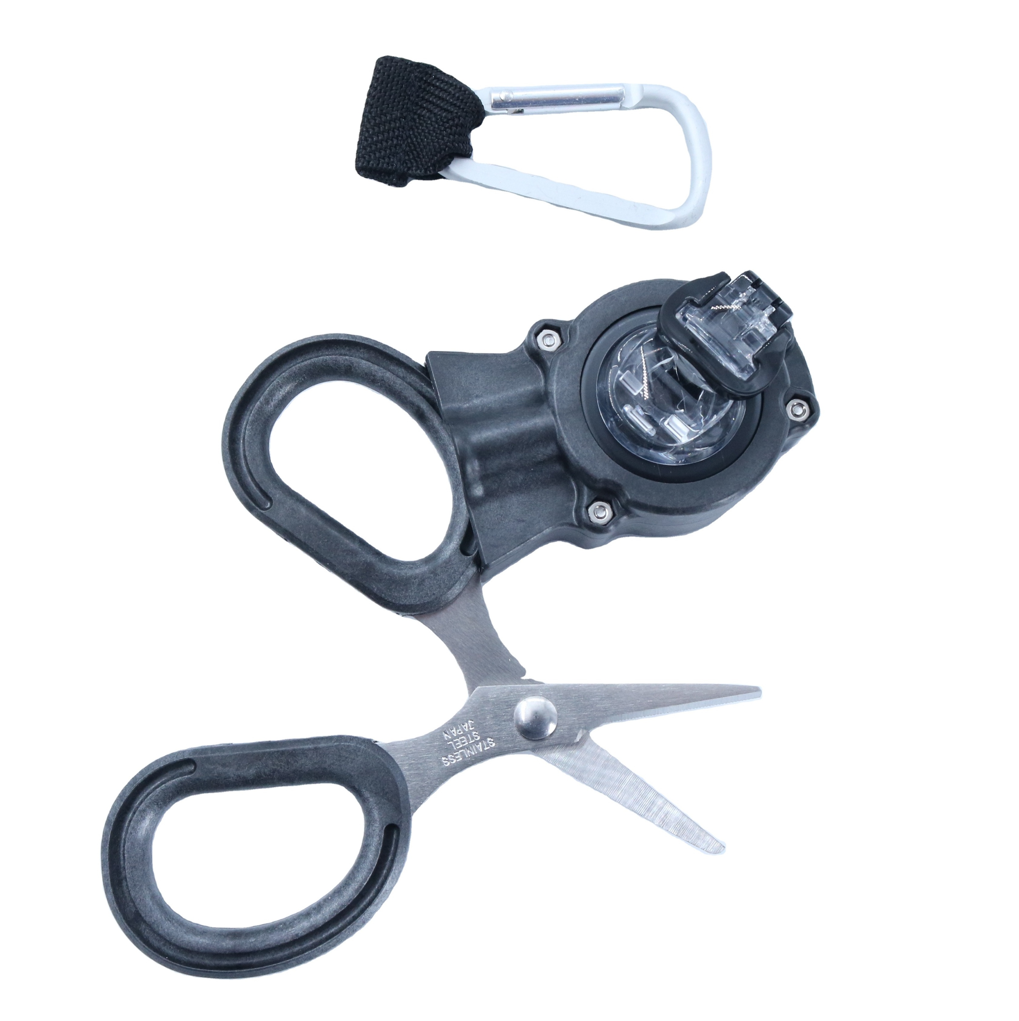 Professional Fly Fishing Scissors High intensity Stainless Steel with retractable leash braid line