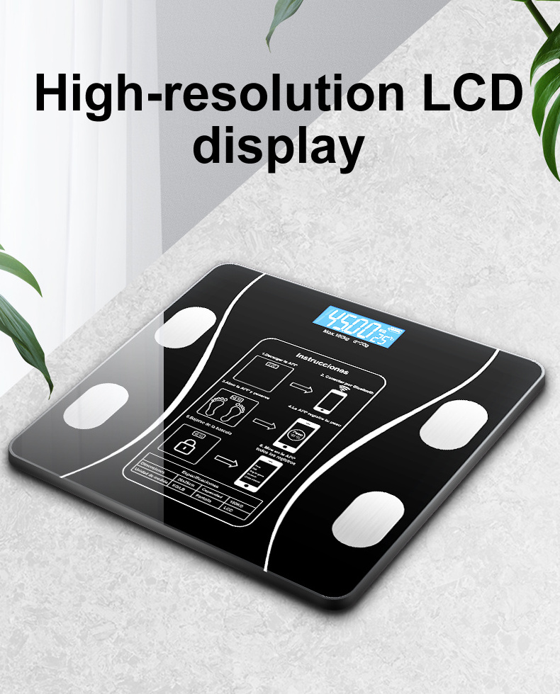 2023 Top seller 180kg/396lb Electronic Bluetooth BMI Smart Body fat scale weighing Scale