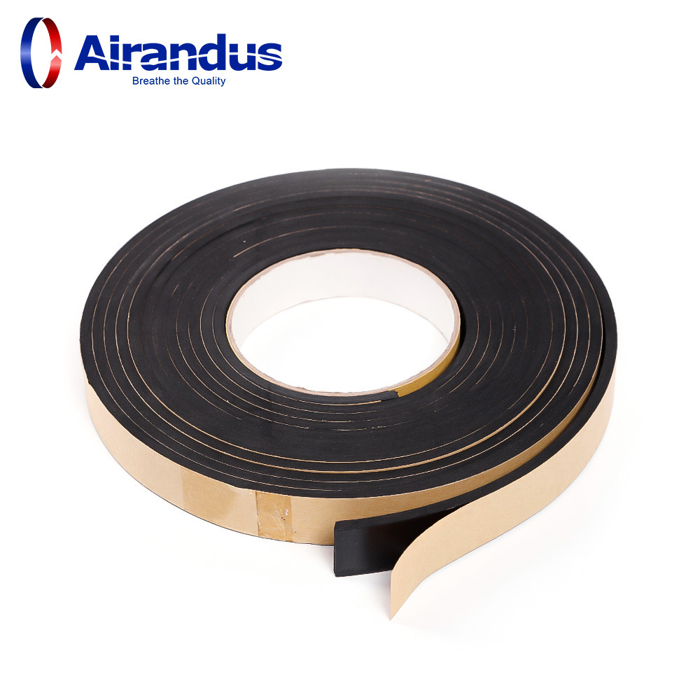 High Adhesion Black Color EVA Foam Adhesive Sponge Tape for ventilation Eva Foam Adhesive Tape Single Sided with 50mm