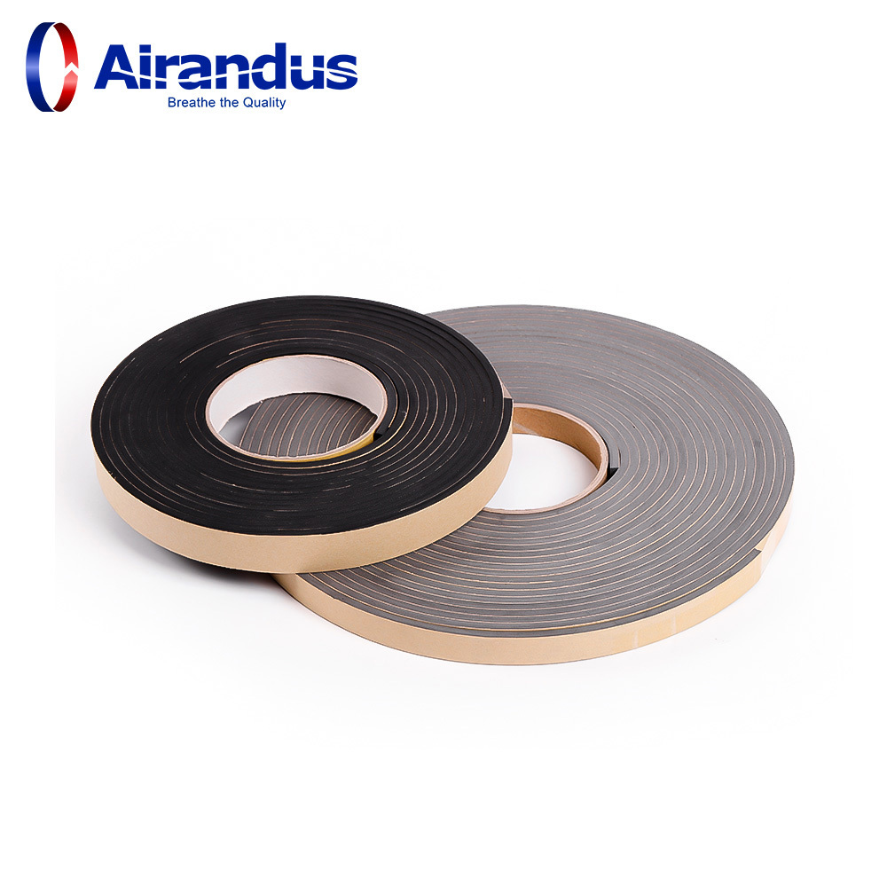 High Adhesion Black Color EVA Foam Adhesive Sponge Tape for ventilation Eva Foam Adhesive Tape Single Sided with 50mm