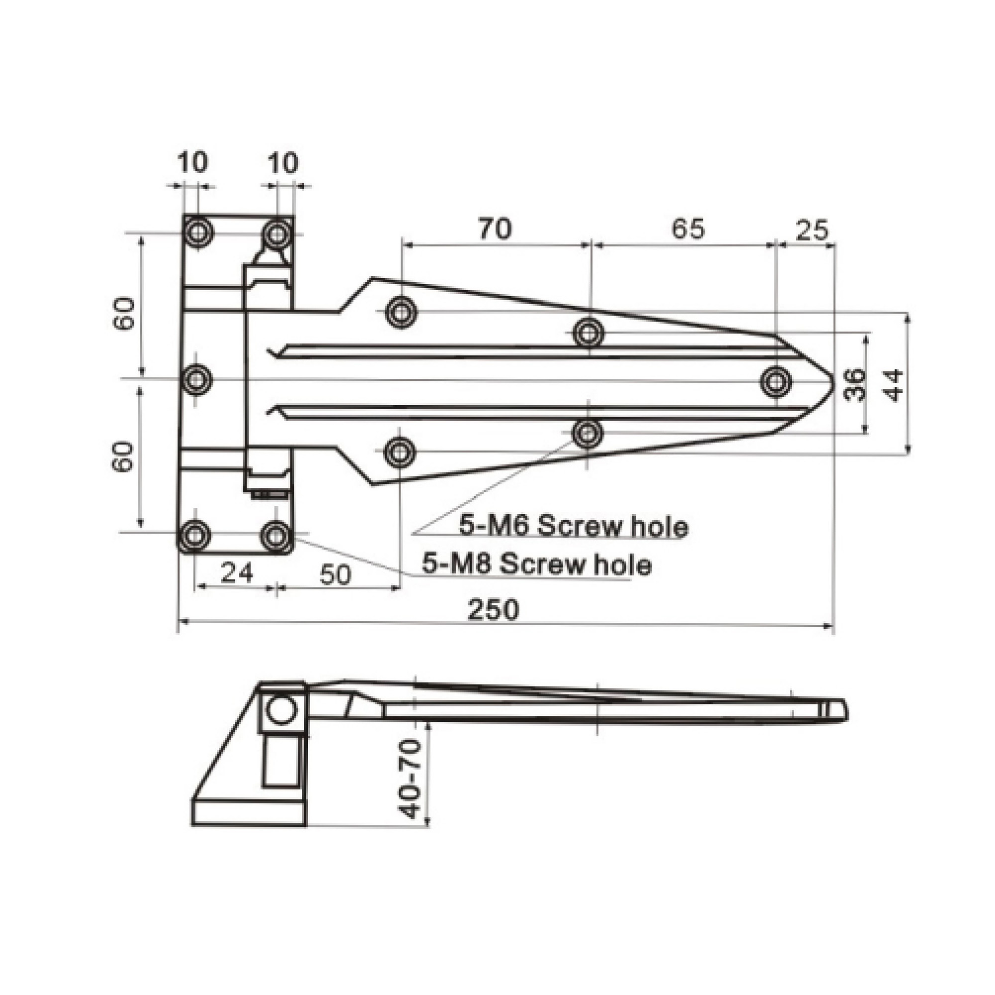 Manufacturer Freezer Door Hinge Cold Storage Hinge Door Lock CH-1470B Chest Freezer Latch Door Hinge for Refrigerator