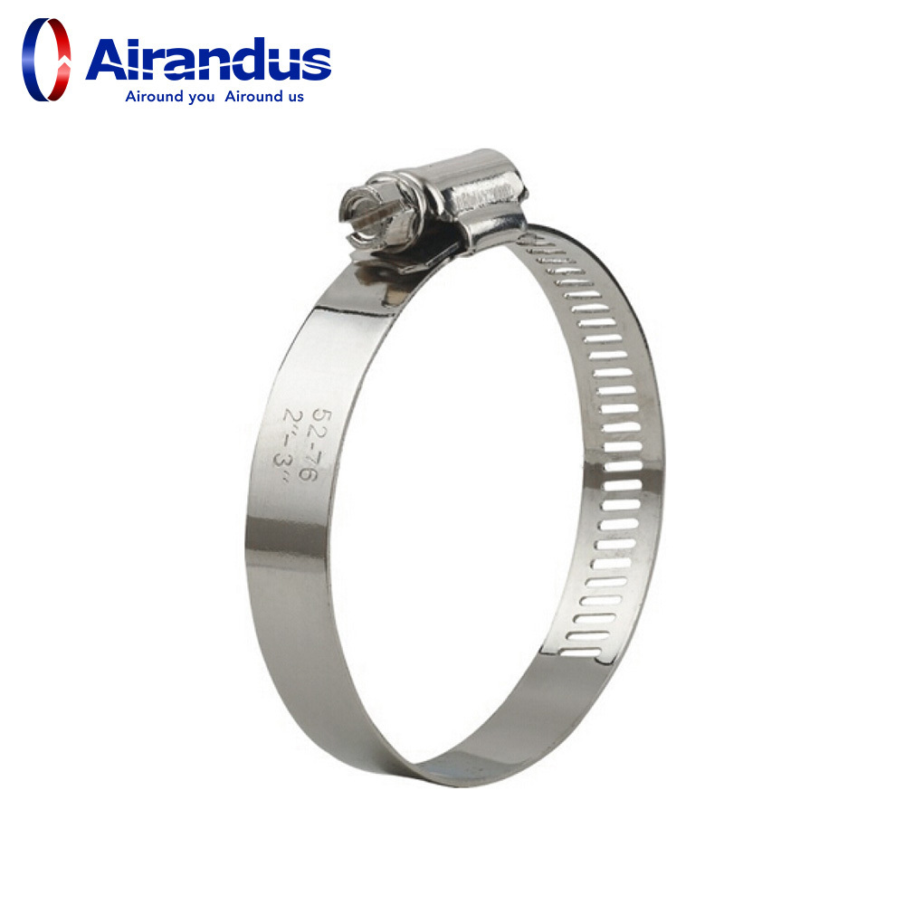 Hvac Best quality stainless steel 304 201 galvanize steel  hose clamp for ventilation Germany clamp