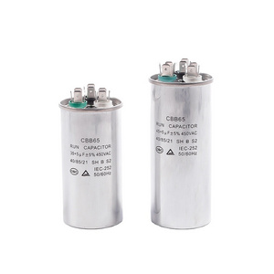 AC Capacitor CBB65R -1  50uf 55uf 60uf capacitors wholesale Air Conditioning Compressor Capacitor