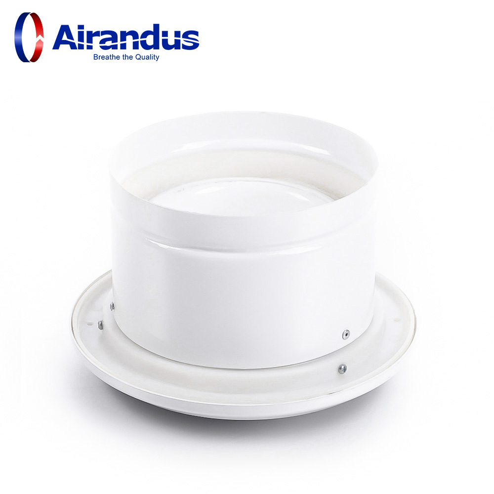 HVAC aluminium ventilation air conditioning adjustable eyeball spout outlet RAL9016 round ceiling diffuser