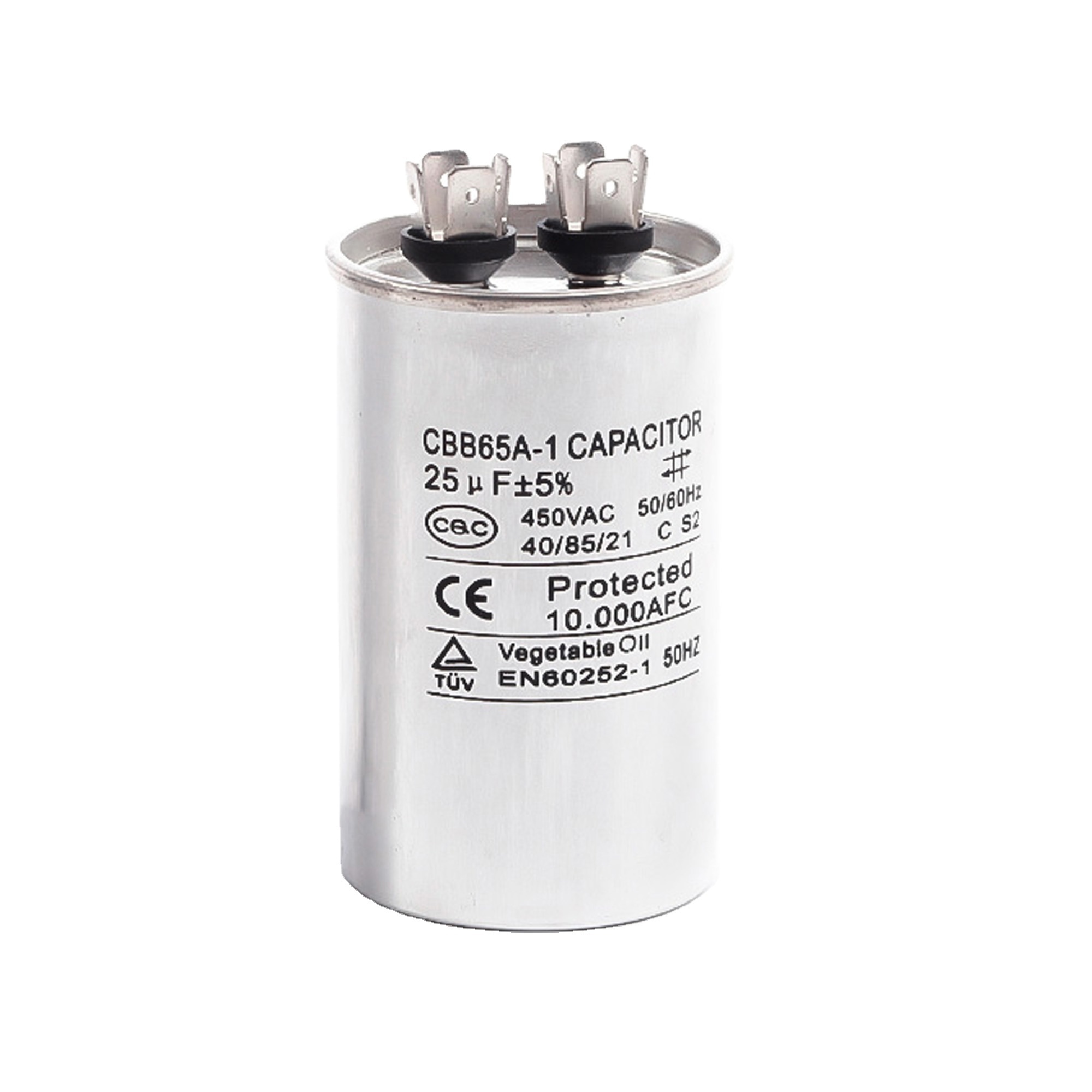 AC Capacitor CBB65R -1  50uf 55uf 60uf capacitors wholesale Air Conditioning Compressor Capacitor